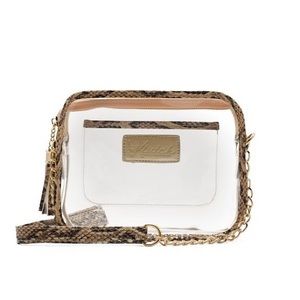 Python print clear crossbody bag
